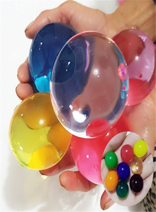 SSKR 100 Pcs Jumbo Monster Crystal Jelly Beads Water Jelly Balls Rubber Beads Growing Orbezz | Jumbo Size, Multi - Image 2